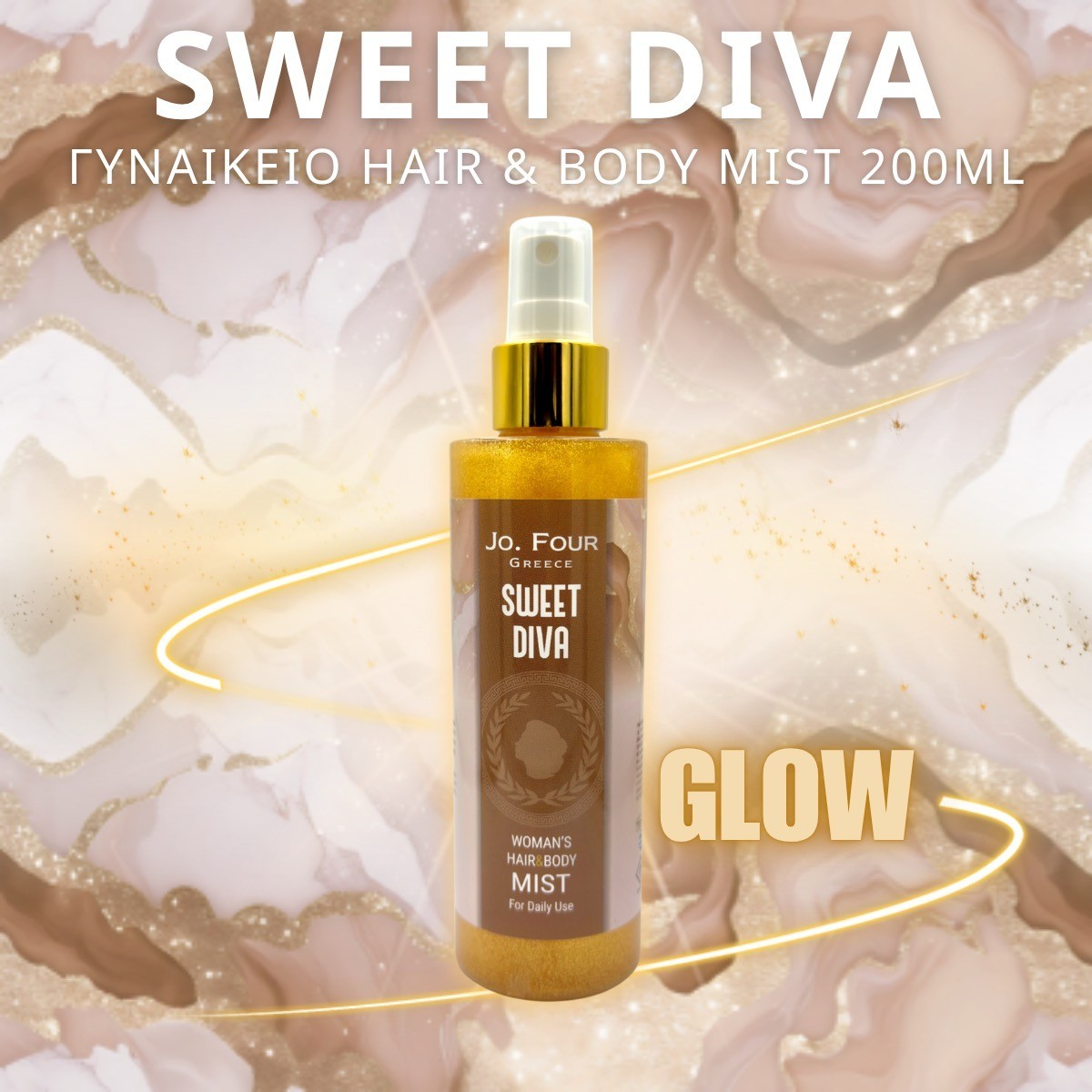 SWEET DIVA HAIR & BODY MIST 200ML JO. FOUR GREECE